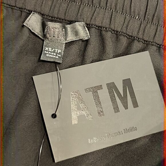 NWT ATM Crepe Georgette Drawstring Skirt XS - Picture 9 of 13